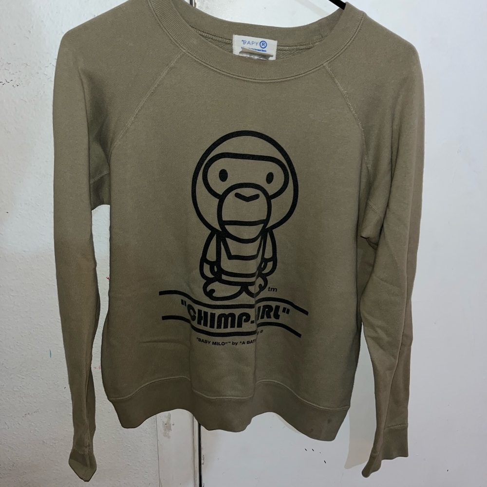 A BATHING APE Baby Milo Vintage Sweatshirt